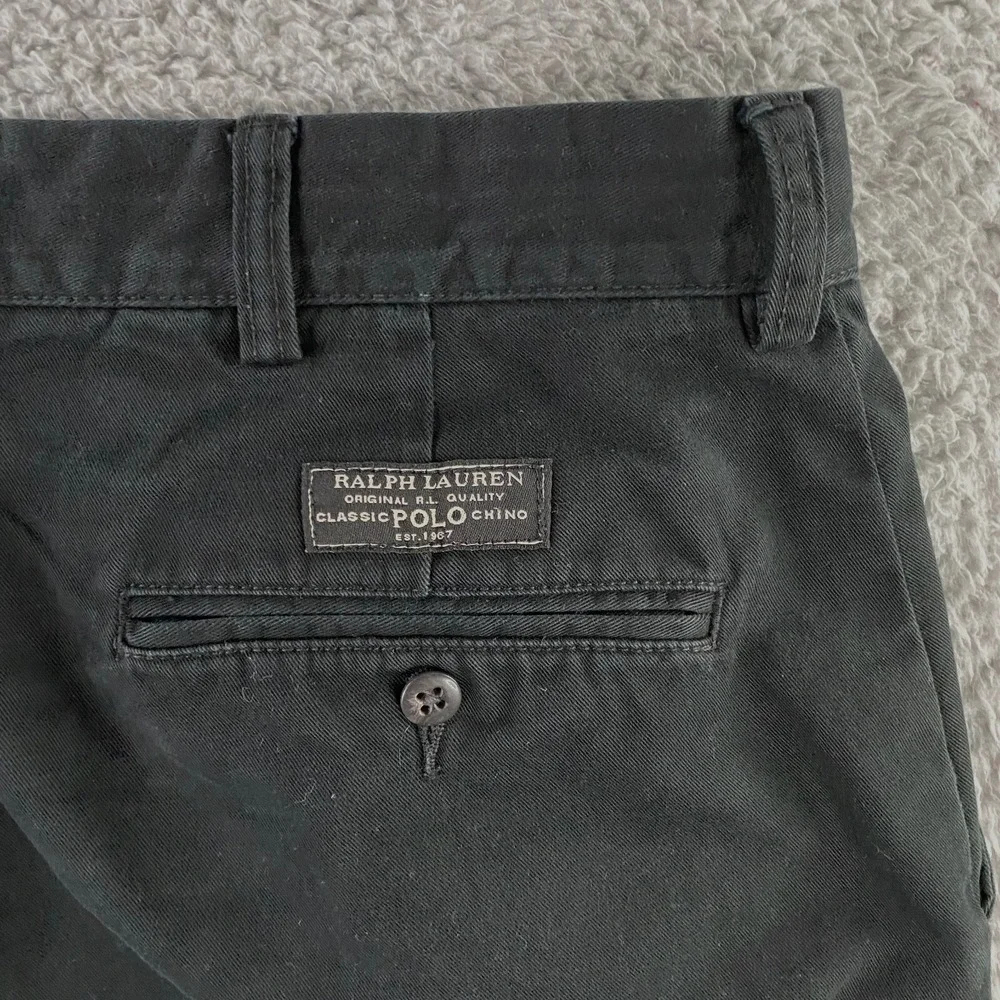 VTG Polo Ralph Lauren Prospect Pants Mens 38x32 fits 36x30 Chino Preppy Black